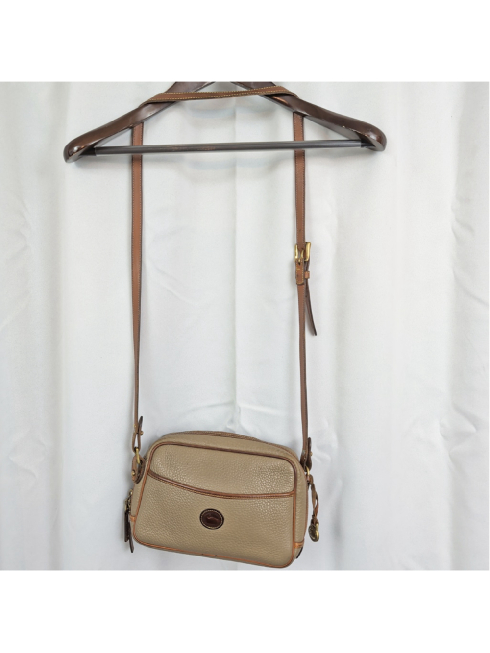 Dooney & Bourke Vintage USA Made Camera Zip Top AWL Bag